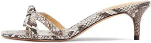 FSJ Women Cute Bowknot Slip On Mules Summer Open Toe Kitten Low Heel Sandal Ladies Casual Comfy Walking Dress Shoes Size 4-15 M US
