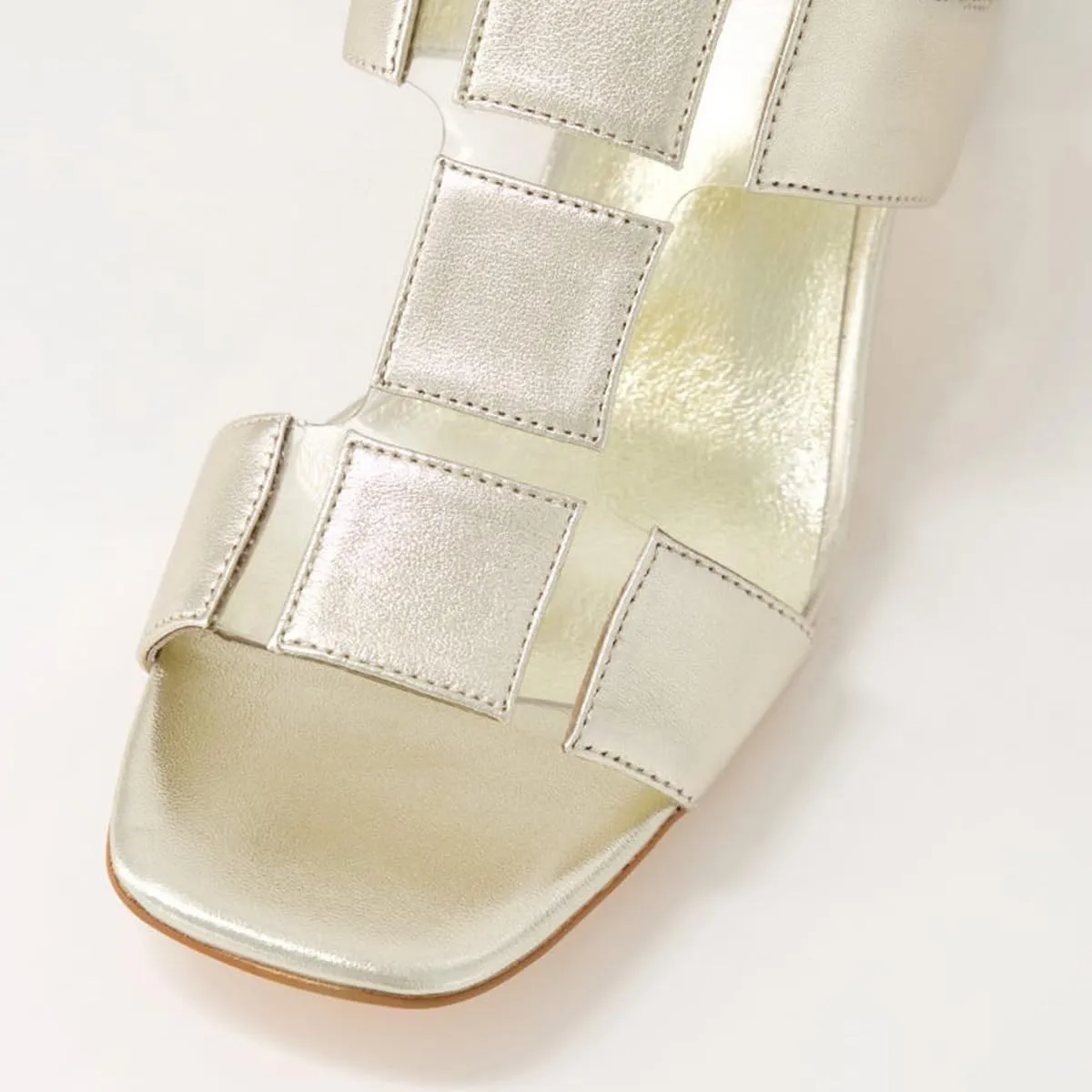 FSJ Women Open Toe Heeled Sandals Chunky Mid Heel Slingbacks T Strap Buckle Multicolor Band Crystal Block Heel Versatile Comfy Shoes Size 4-16 US