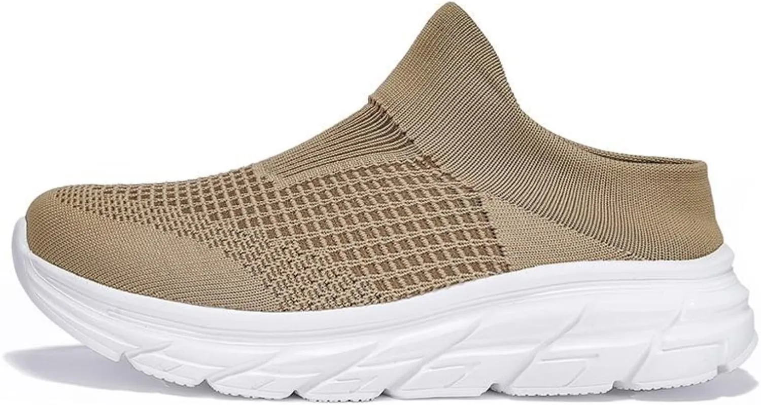 FUNCOS Men's Anti-Slip Garden Clogs - Open Back & Breathable Mesh, Lightweight for Outdoor/Indoor Use
