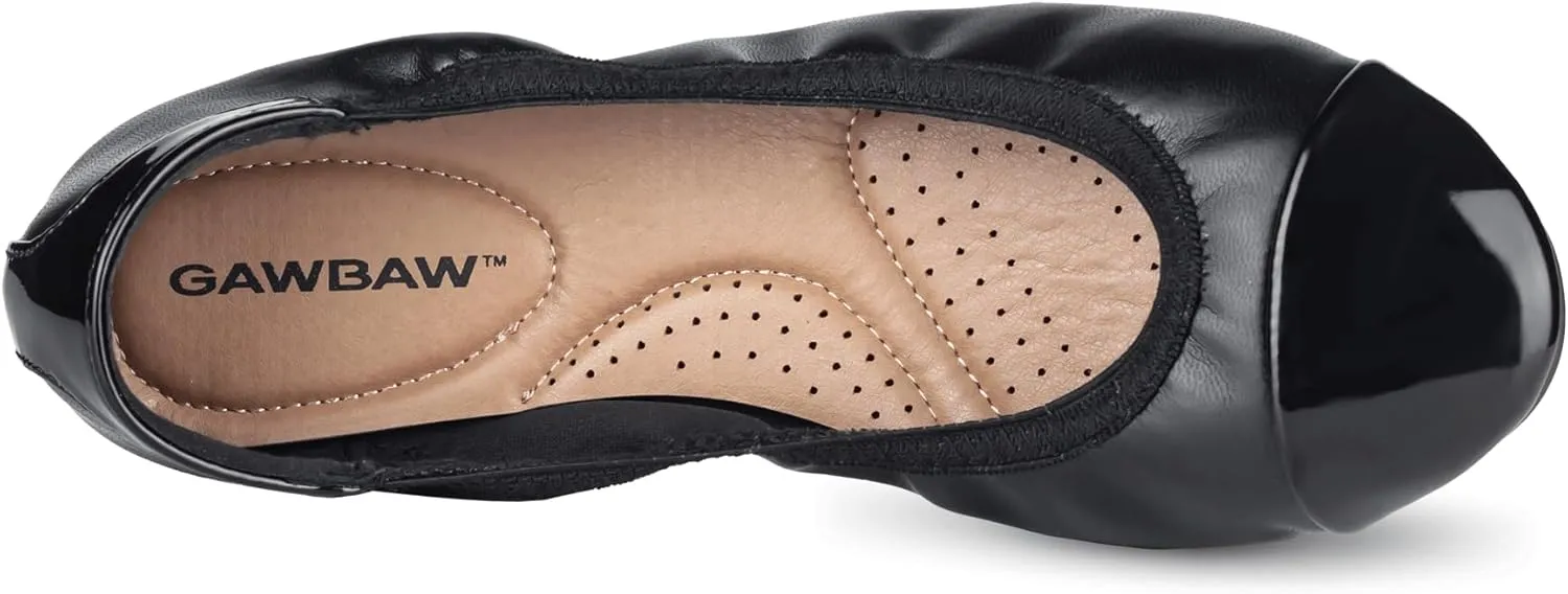 GAWBAW Women's Ballet Flats Shoes - Slip on Casual Flats Round Toe Walking Ballerina Shoes for Women