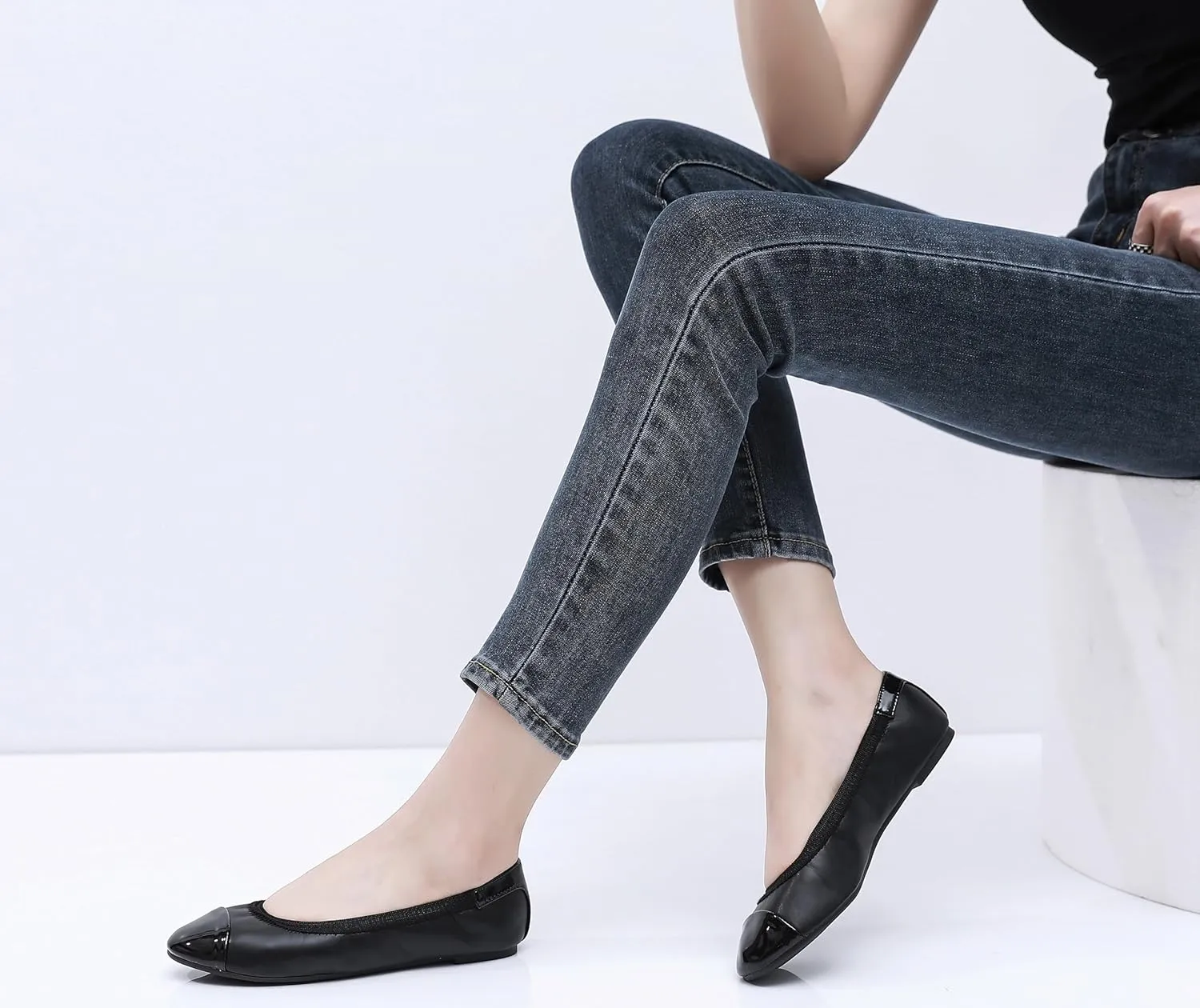 GAWBAW Women's Ballet Flats Shoes - Slip on Casual Flats Round Toe Walking Ballerina Shoes for Women
