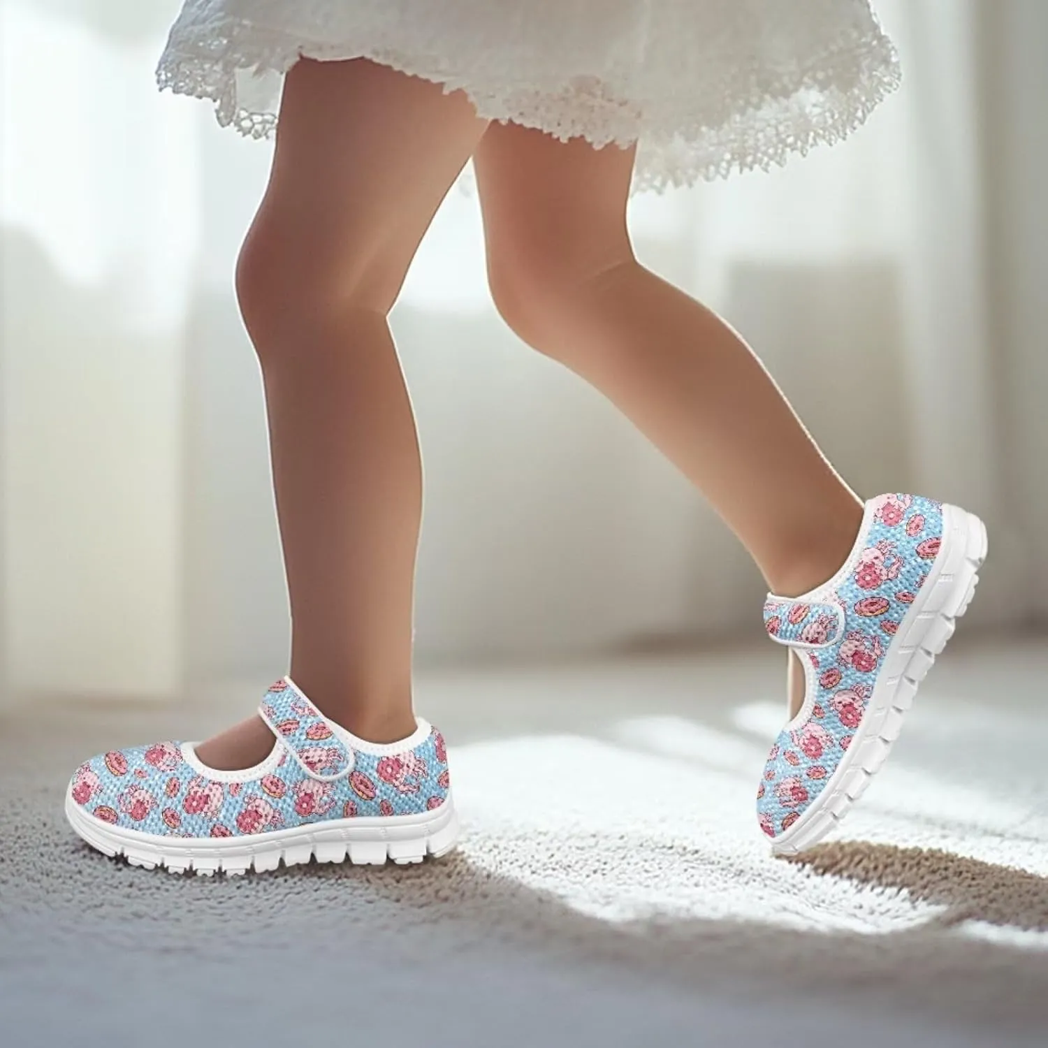 Girls Axolotl Dress Shoes Mary Jane Shoes Princess Ballet Flats Lightweight Slip On School Shoes US 11-2.5