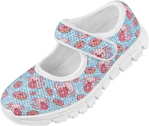 Girls Axolotl Dress Shoes Mary Jane Shoes Princess Ballet Flats Lightweight Slip On School Shoes US 11-2.5