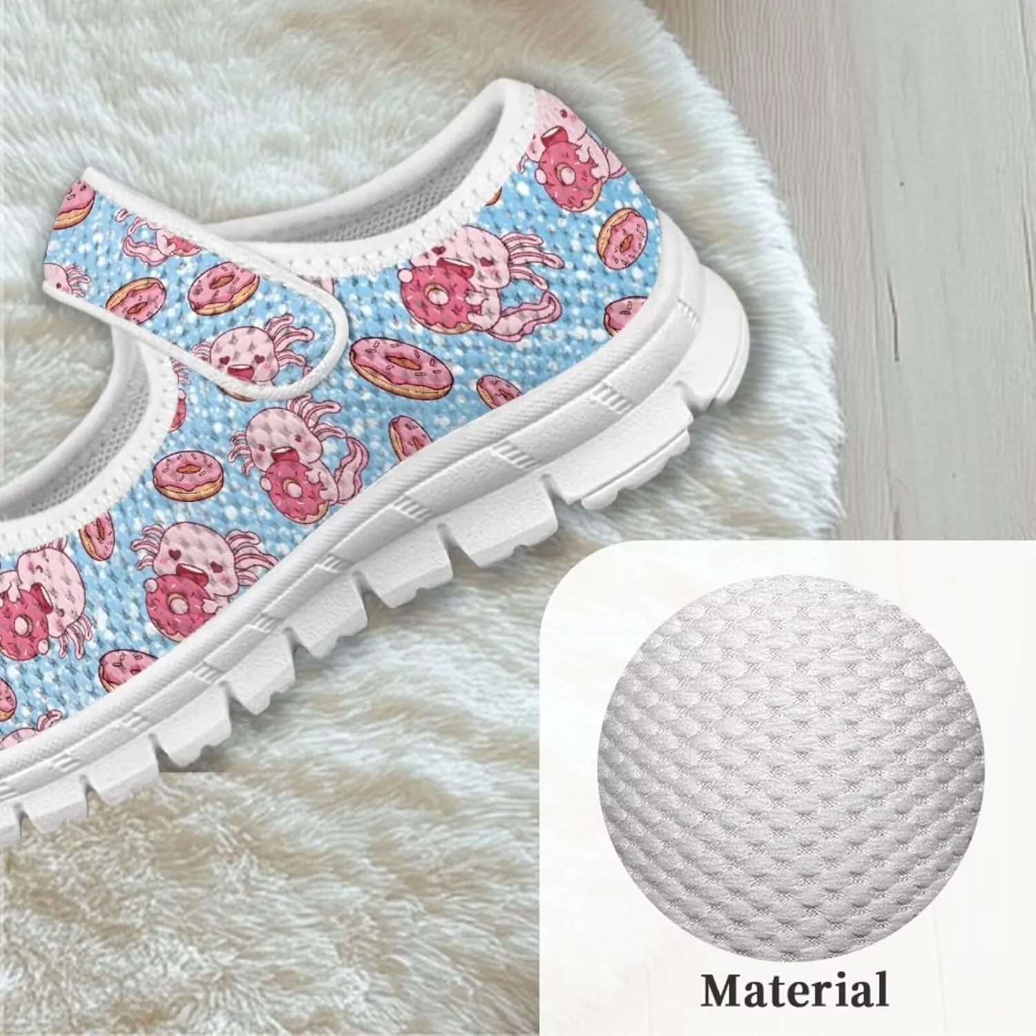 Girls Axolotl Dress Shoes Mary Jane Shoes Princess Ballet Flats Lightweight Slip On School Shoes US 11-2.5