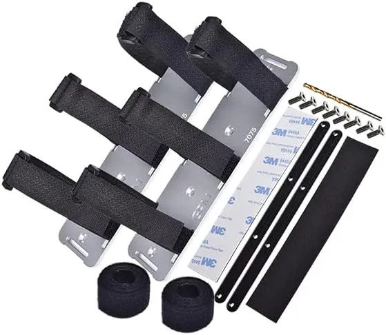 GPM Upgrades Aluminum 7075-T6 Battery Hold-Down Set for 1/6 4WD XRT 8S（78086-4） RC Car (Silver)