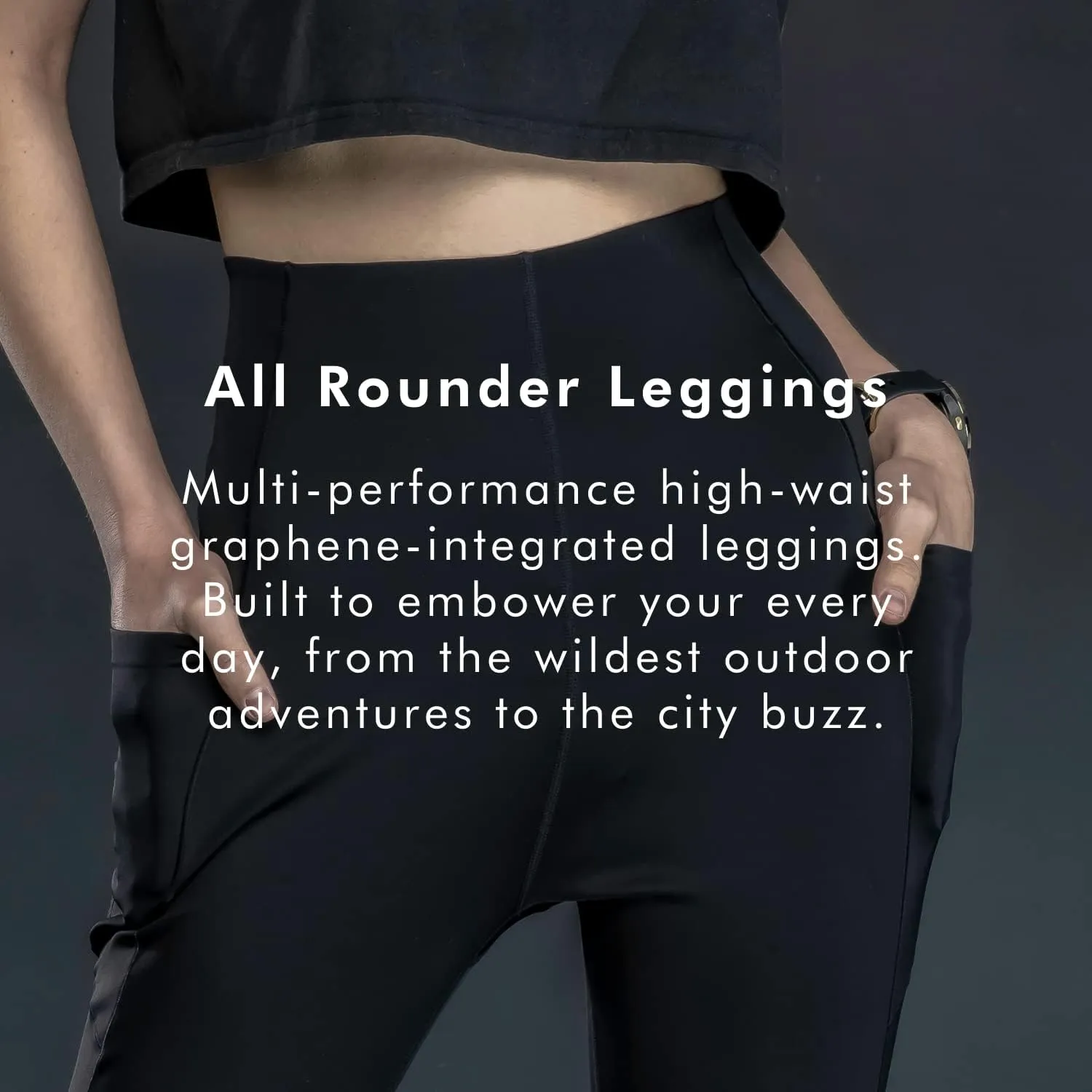 Graphene-X Women's All Rounder Leggings | Graphene Integrated Fabric | Breathable & Anti-Slip | Everyday Performance Series