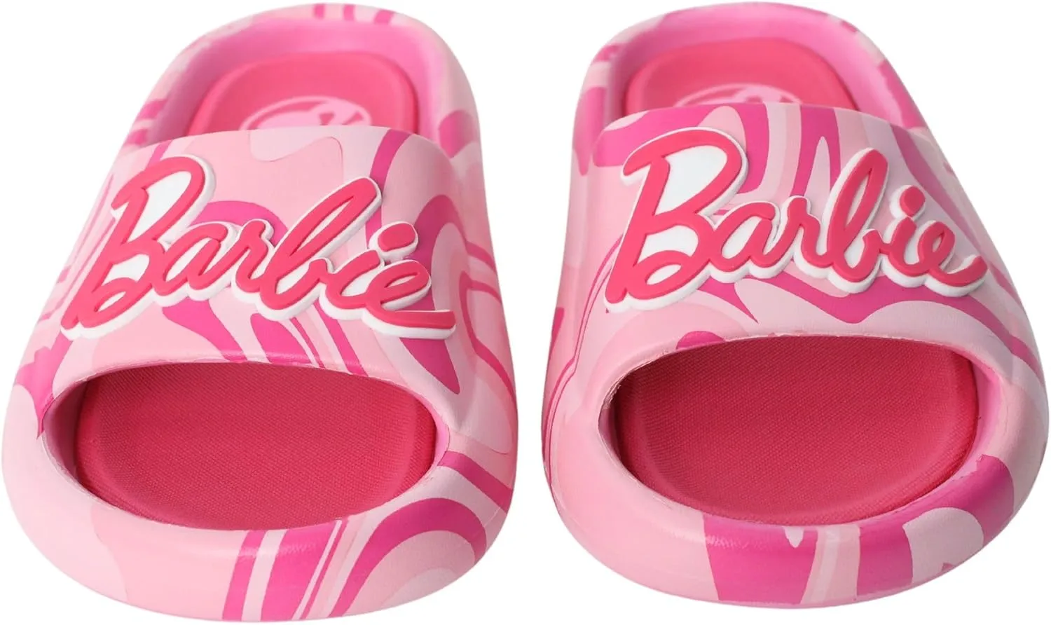 Ground Up Barbie Girl Pink Sandal Slides (Size 10-2 Toddler/Little Kid/Big Kid)
