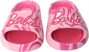 Ground Up Barbie Girl Pink Sandal Slides (Size 10-2 Toddler/Little Kid/Big Kid)
