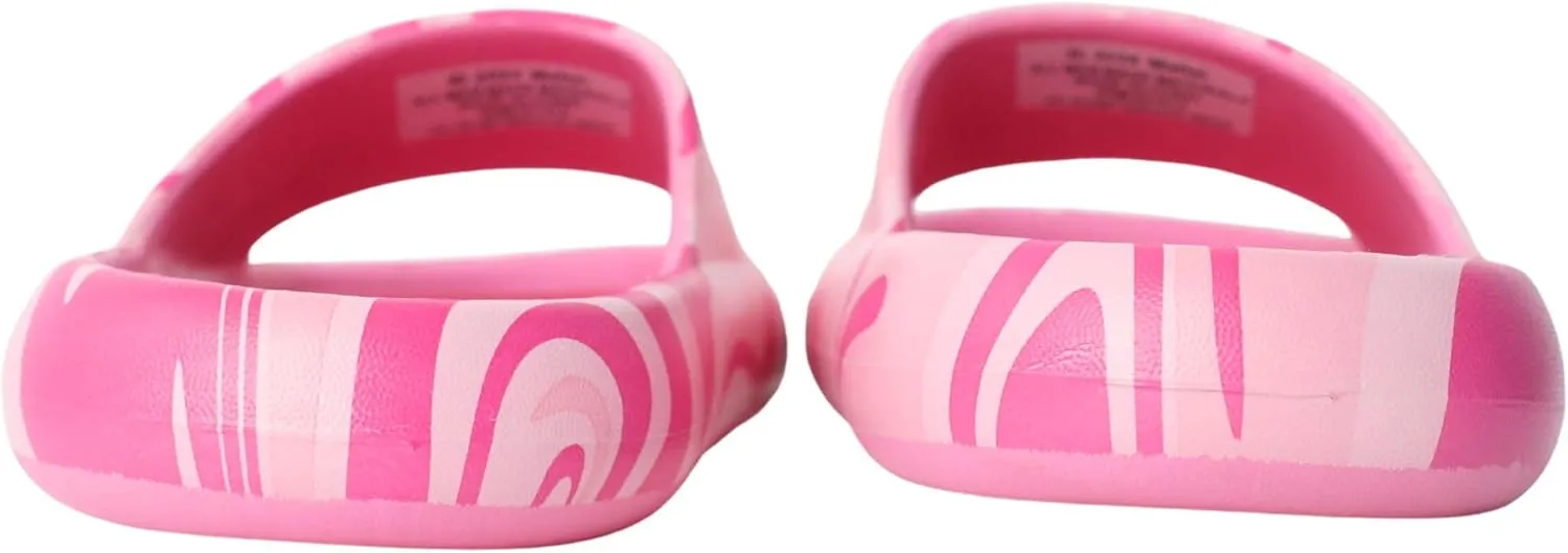 Ground Up Barbie Girl Pink Sandal Slides (Size 10-2 Toddler/Little Kid/Big Kid)