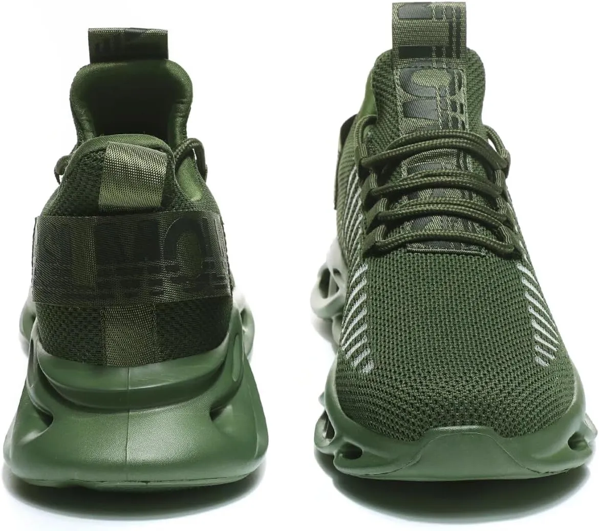 GSLMOLN Men's Slip on Breathable Walking Shoes Ultra Lightweight Casual Sport Gym Fashion Sneakers