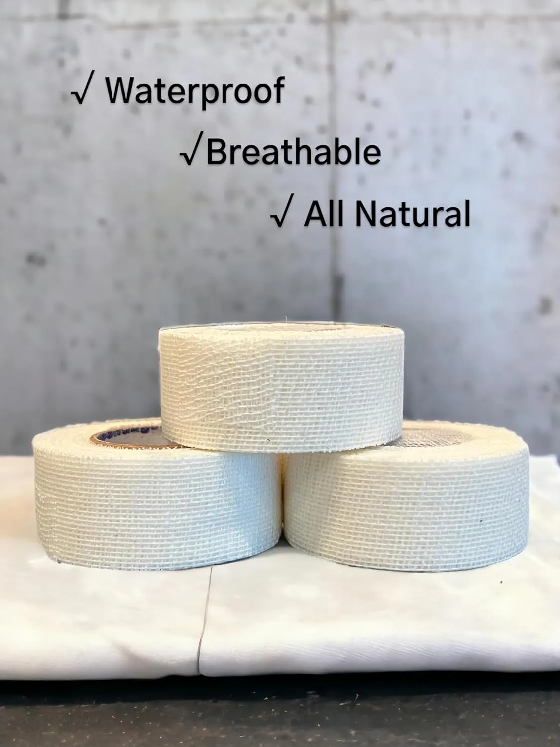 Guard-Tex White ¾ Ballet Protective Tape, 3-Packs - Self Adhesive Toe Tape, Sweatproof Blister Protection, Athletic Wrap Self Adhesive and Cohesive Bandage - 7 ½ yds