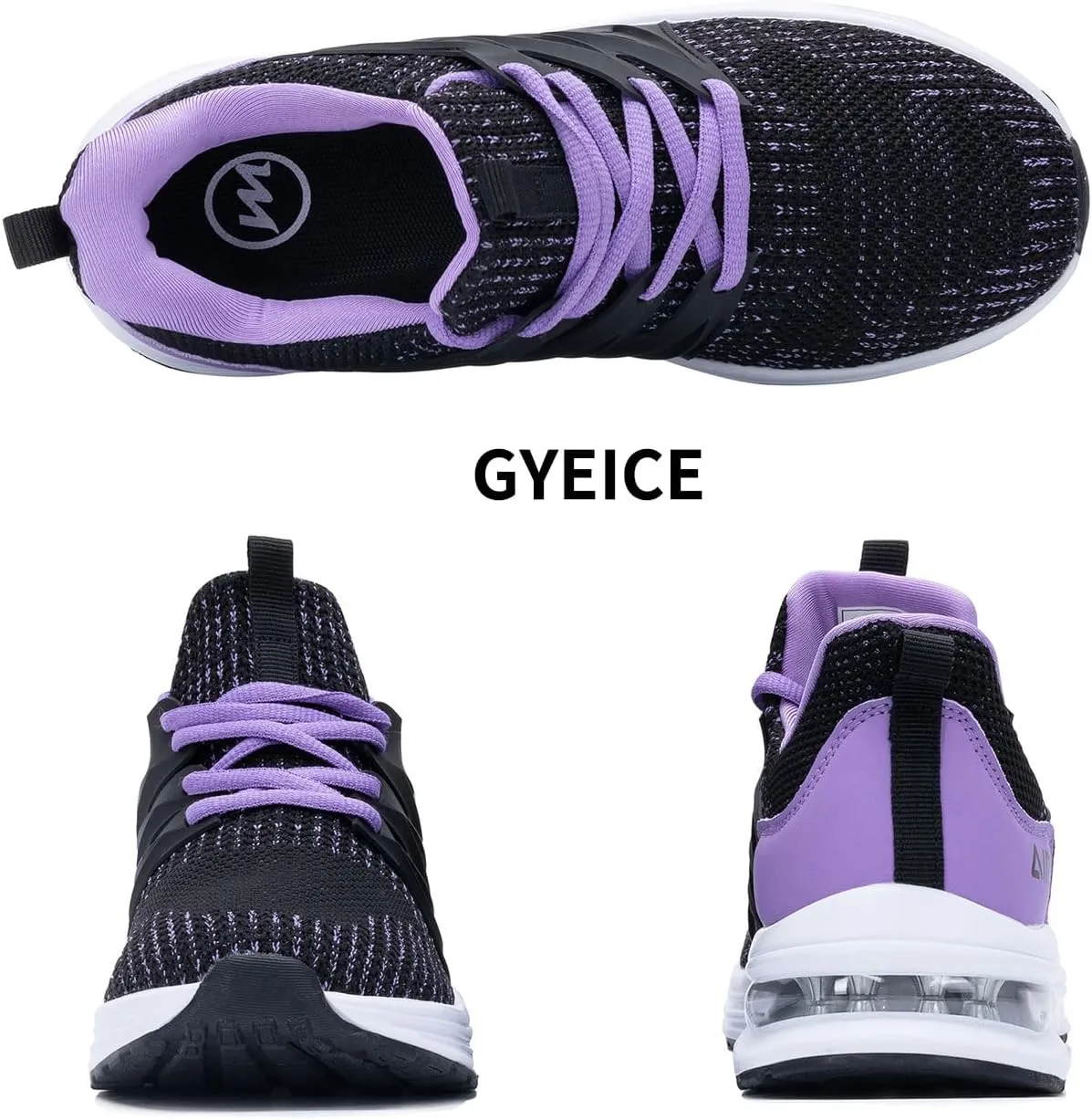 Gyeice Womens Running Shoes Lightweight Breathable Fashion Tennis Sneakers Gym Sport Walking Slip on Footwear US 5.5-11