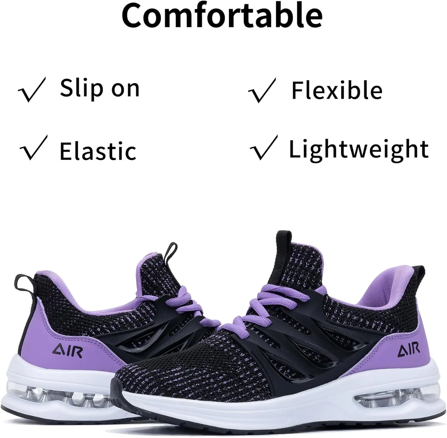 Gyeice Womens Running Shoes Lightweight Breathable Fashion Tennis Sneakers Gym Sport Walking Slip on Footwear US 5.5-11