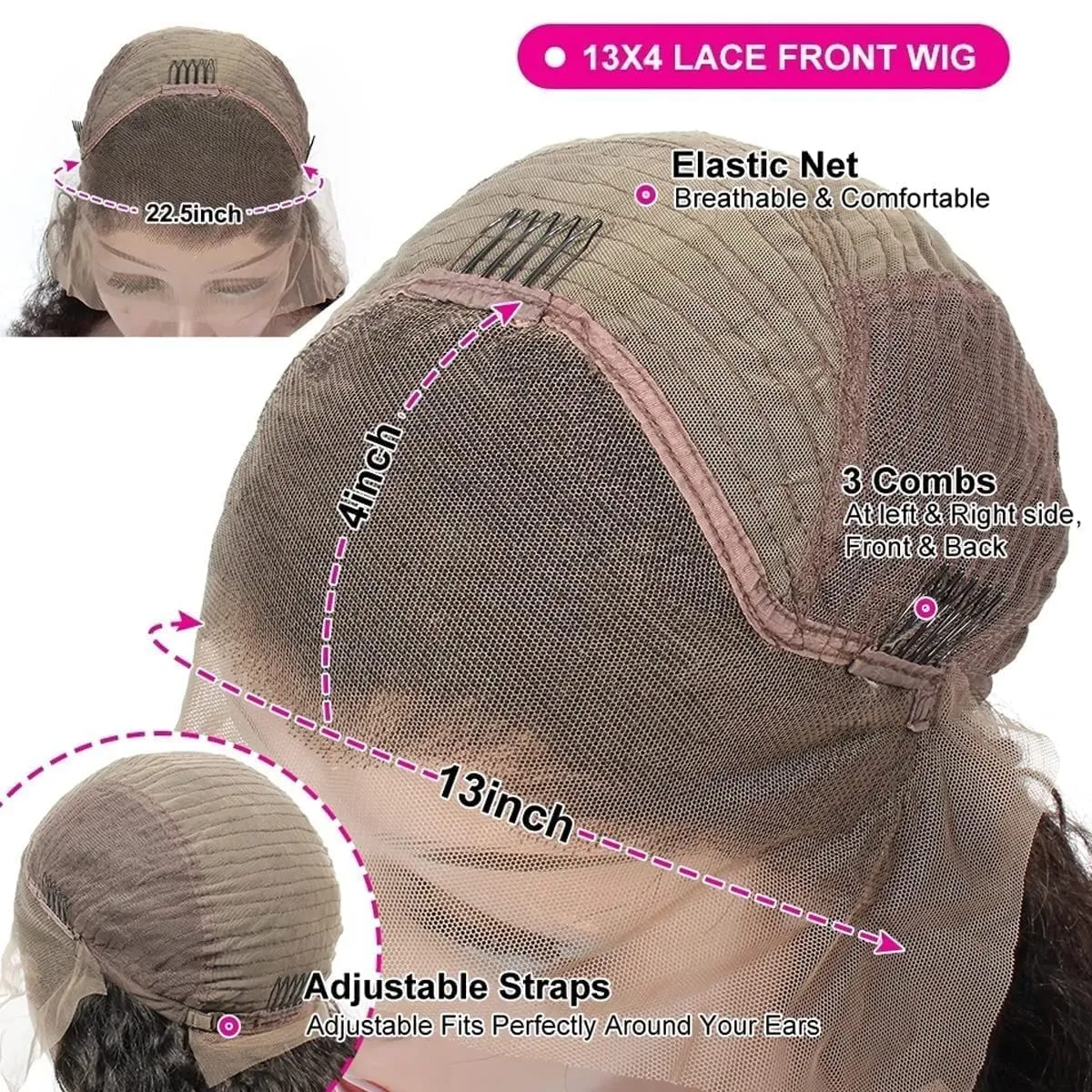 haha Green Ombre Lace Front Wig Human Hair Highlight Green Lace Front Wig Pre Plucked 13x4 Body Wave Lace Frontal Wig Black and Green Skunk Stripe Human Hair Wig Glueless Colored 24 Inch 150% Density