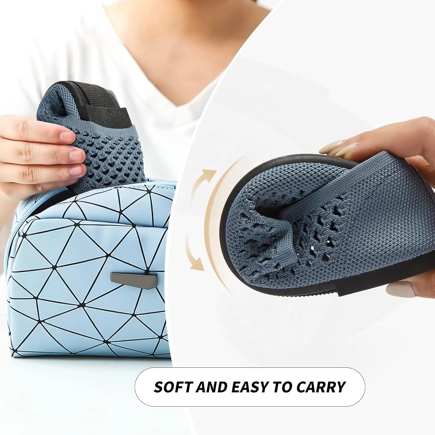 hash bubbie Women's Flats Shoes Women Comfortable Dress Shoes Black Pointed Toe Flats Ballet Mesh Knit Flat Dressy Slip on Business Casual Shoes for Women