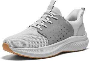HEEZ Mens Slip On Fashion Sneakers, Comfortable Casual Workout Shoes, Breathable Walking Shoes, Non Slip Workout Shoes Lightweight Breathable Walking Shoes with Arch Support
