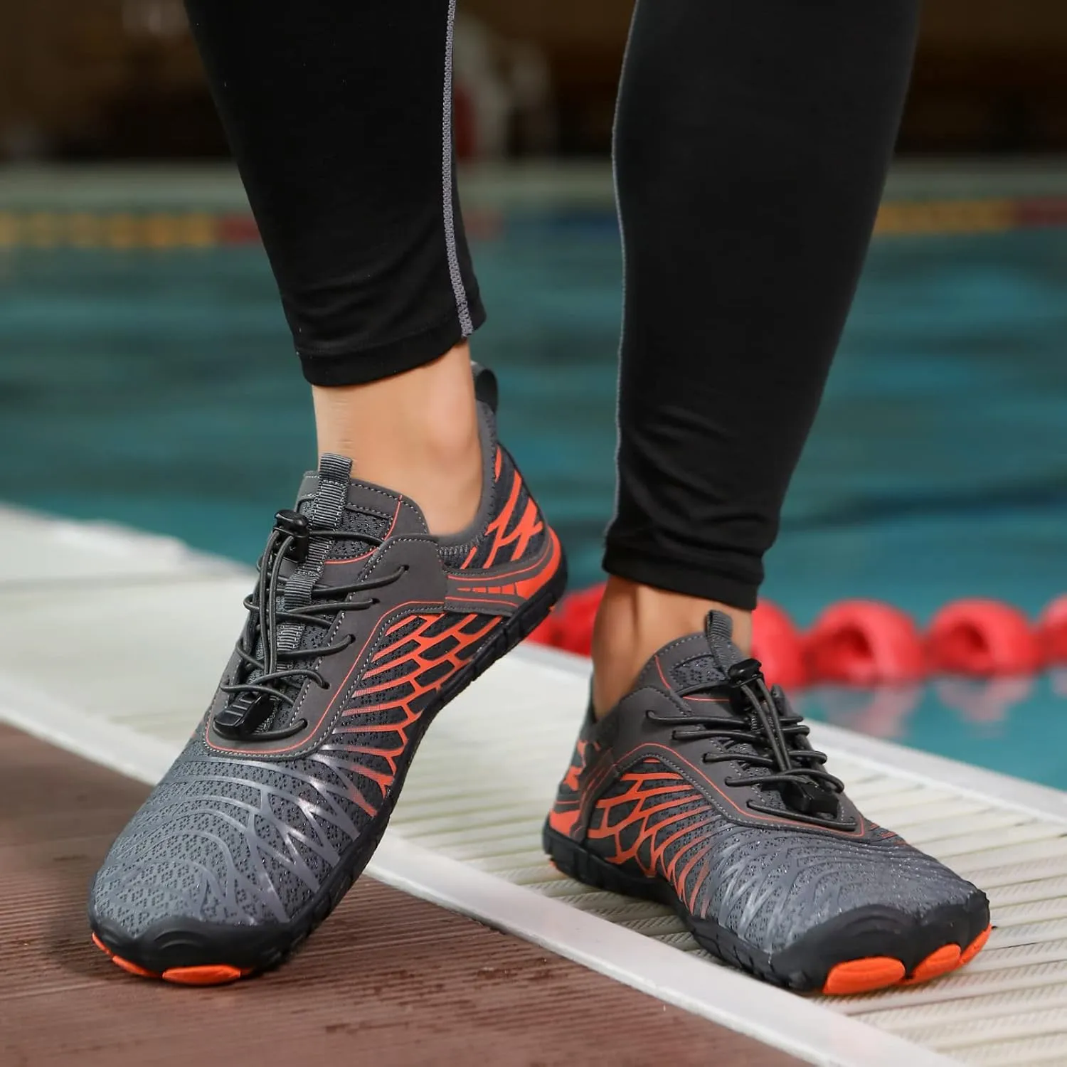 Hike Barefoot Shoes for Women Men Breathable & Non-Slip Athletic Footwear Wide Toe Water Shoes