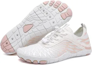 Hike Barefoot Trail Running Shoes - Wide Toe Box Minimalist Athletic Shoes for Women & Men Breathable Quick-Dry Non-Slip Hiking Footwear