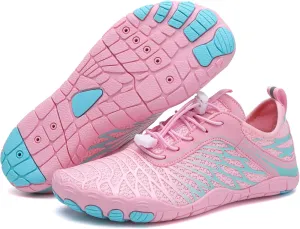 Hike Barefoot Trail Running Shoes - Wide Toe Box Minimalist Athletic Shoes for Women & Men Breathable Quick-Dry Non-Slip Hiking Footwear