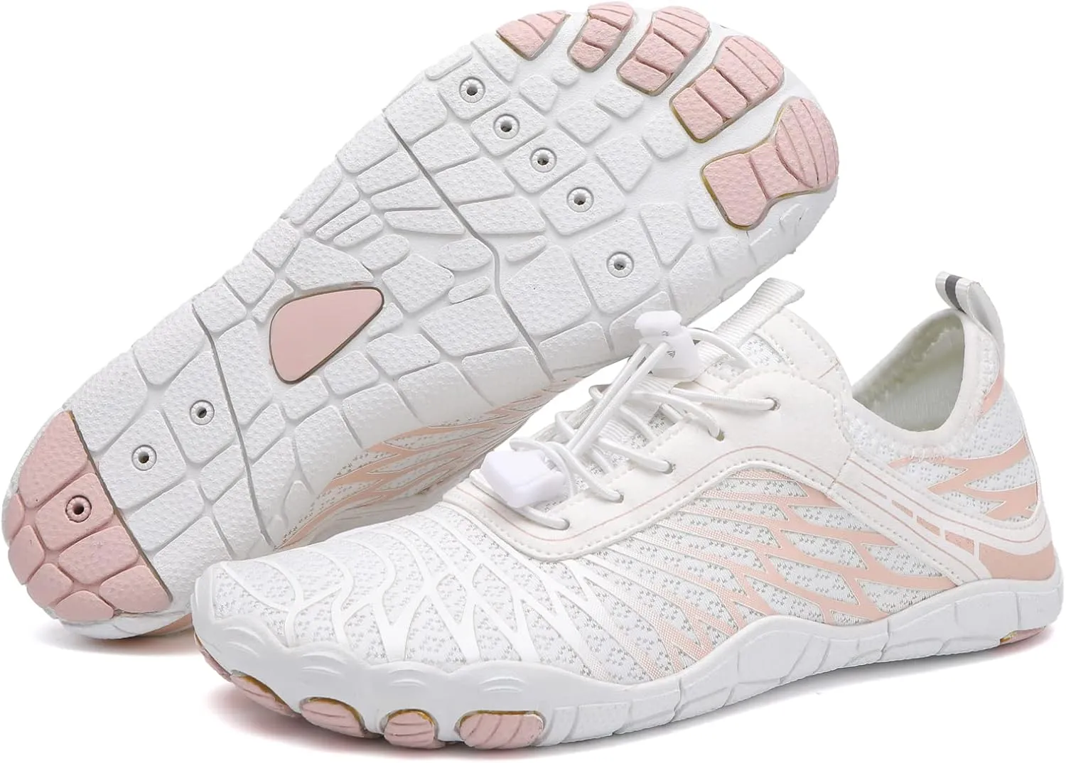 Hike Barefoot Trail Running Shoes - Wide Toe Box Minimalist Athletic Shoes for Women & Men Breathable Quick-Dry Non-Slip Hiking Footwear