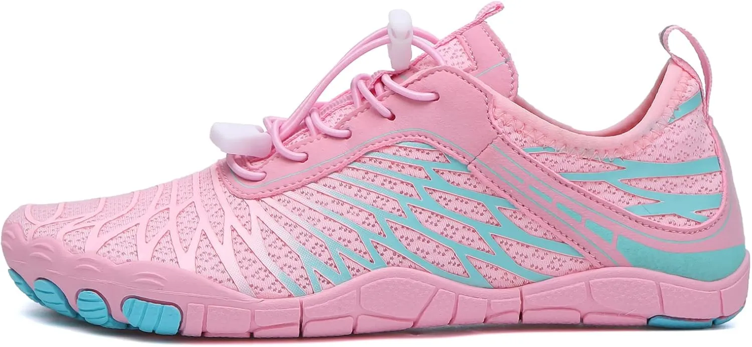 Hike Barefoot Trail Running Shoes - Wide Toe Box Minimalist Athletic Shoes for Women & Men Breathable Quick-Dry Non-Slip Hiking Footwear