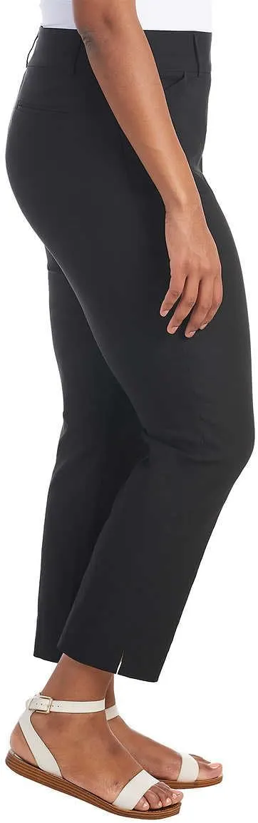 Hilary Radley Women's Mid-Rise Stretch Pull-On Ankle Pants