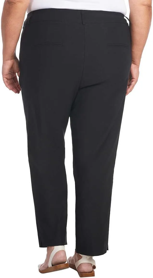 Hilary Radley Women's Mid-Rise Stretch Pull-On Ankle Pants