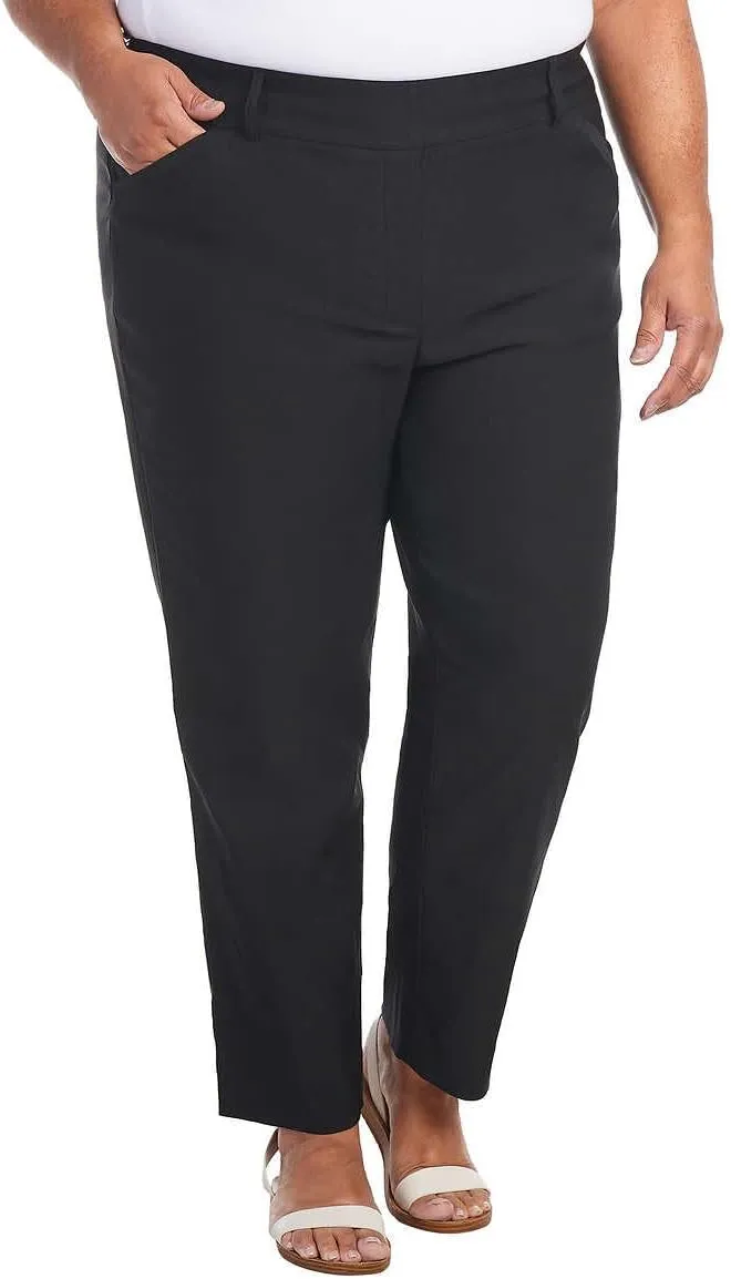 Hilary Radley Women's Mid-Rise Stretch Pull-On Ankle Pants