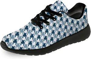 Houndstooth Print Shoes Women Men Lightweight Breathable Walking Tennis Shoes Running Sneakers Gifts for Dad Mom