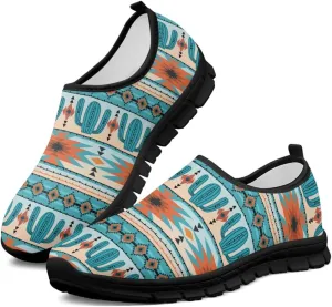 Howilath Western Tribal Aztec Mens Slip on Loafers Casual Shoes Running Sneakers Breathable Hands Free Shoes