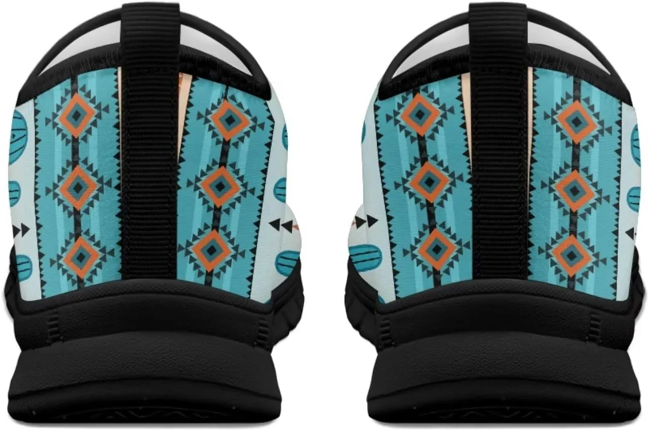 Howilath Western Tribal Aztec Mens Slip on Loafers Casual Shoes Running Sneakers Breathable Hands Free Shoes