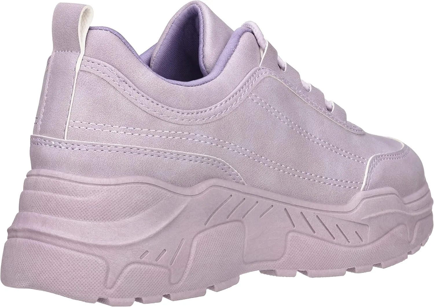 ILLUDE Women's Chunky Platform Sneakers Lace-Up Walking Shoes Fashion Chunky Sneakers Causal Dad Shoes