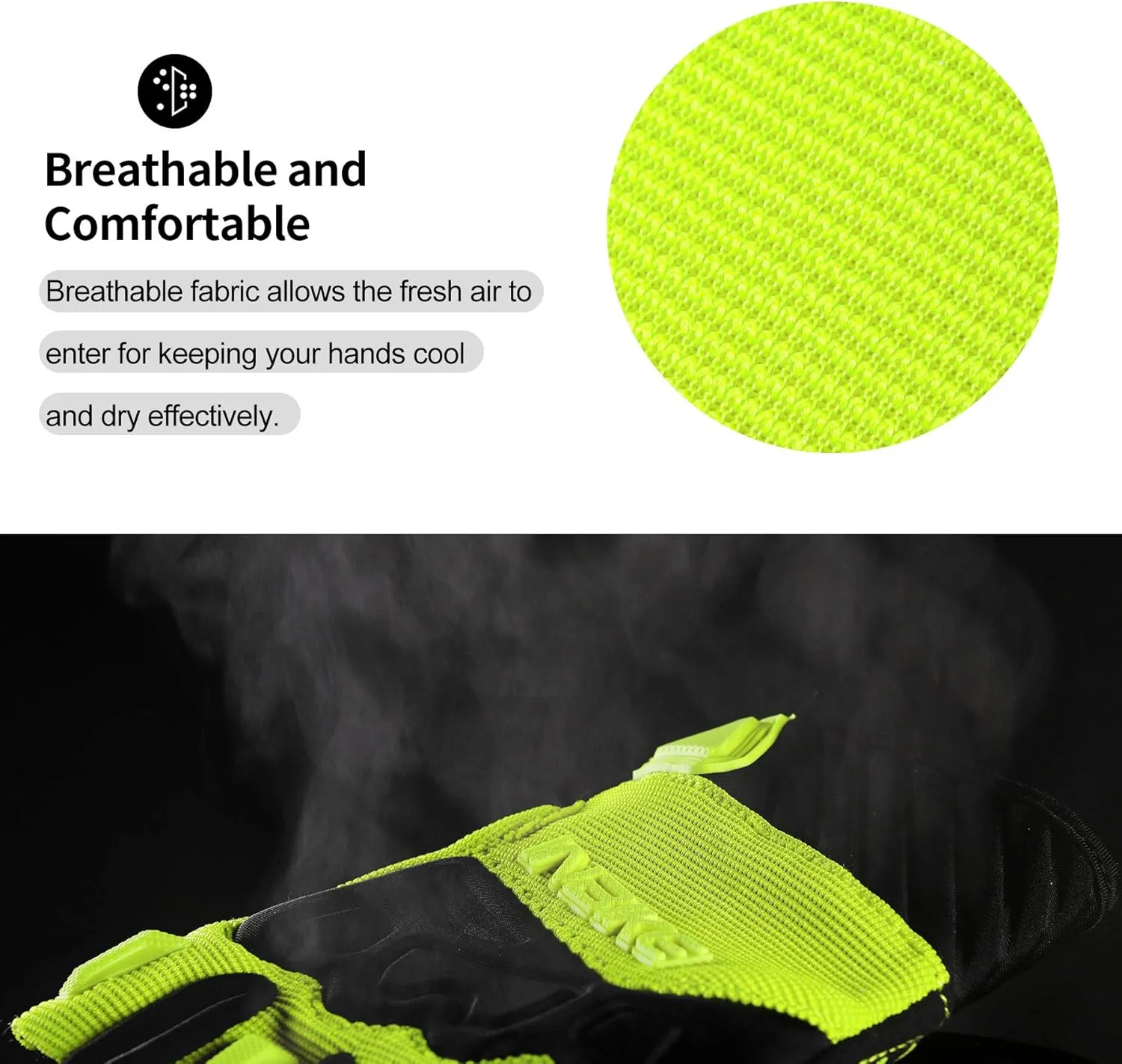 INBIKE Fingerless Cycling Gloves Breathable Protective for Road Mountain Bike MTB Riding