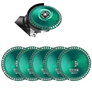 Indestructible Disc 2.0 - Cut Everything in Seconds, 2024 New Indestructible Disc for Angle Grinder 7/8 inch, 4 inch Circular Saw Blades for Ceramic Tile Glass Metal Wood Cutting (5pcs)