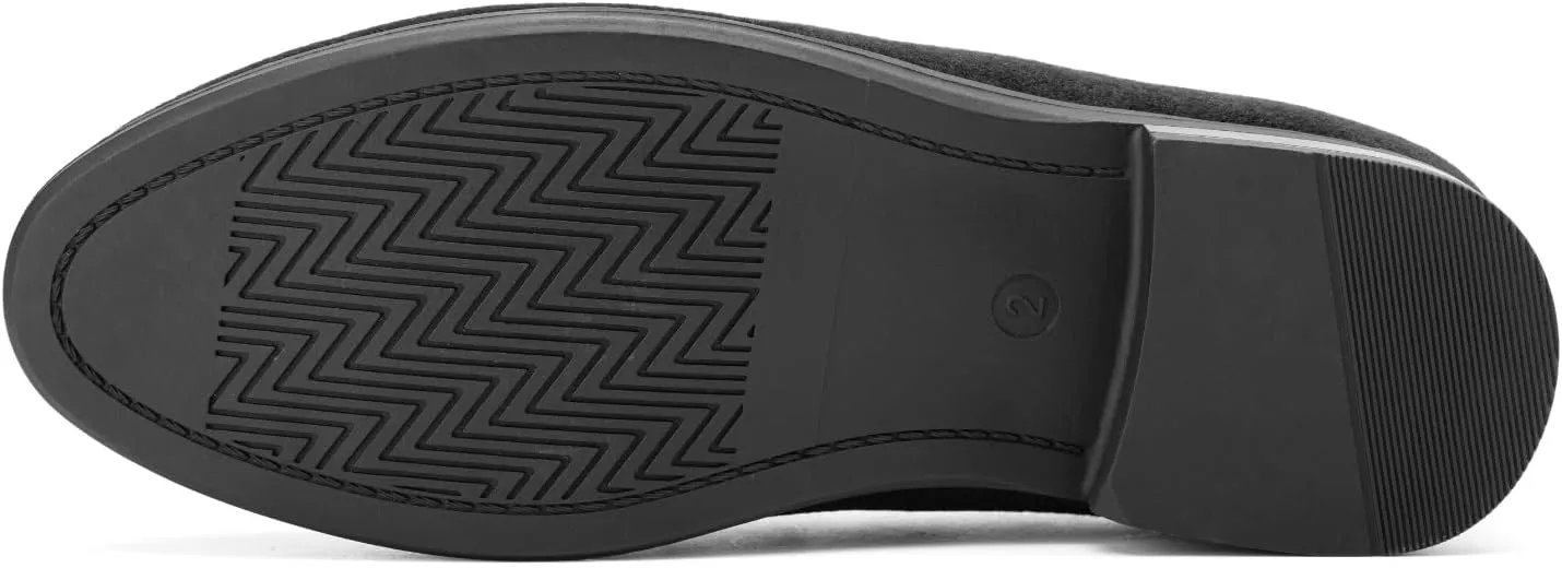 JITAI Boys Dress Loafers for Weddings & School, Breathable Slip-On Leather Tuxedo Shoes, Toddler to Preteen
