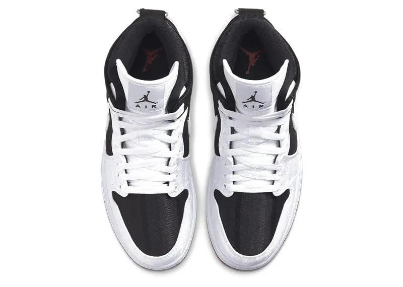 Jordan 1 Mid SE Utility Canvas White Black Gym Red (W)