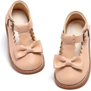 Kiderence Toddler Girls Mary Jane Dress Shoes Little Girls School Oxford Flats