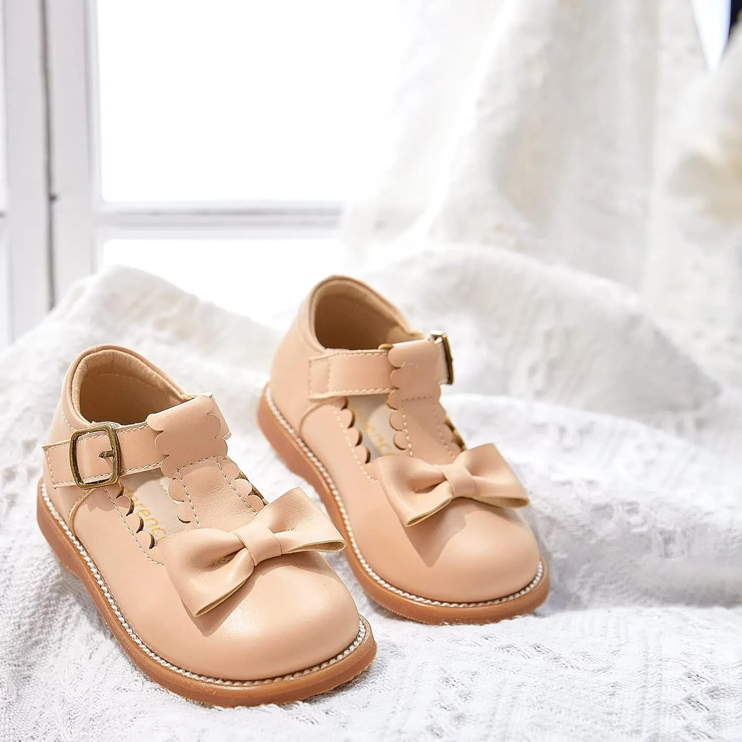 Kiderence Toddler Girls Mary Jane Dress Shoes Little Girls School Oxford Flats