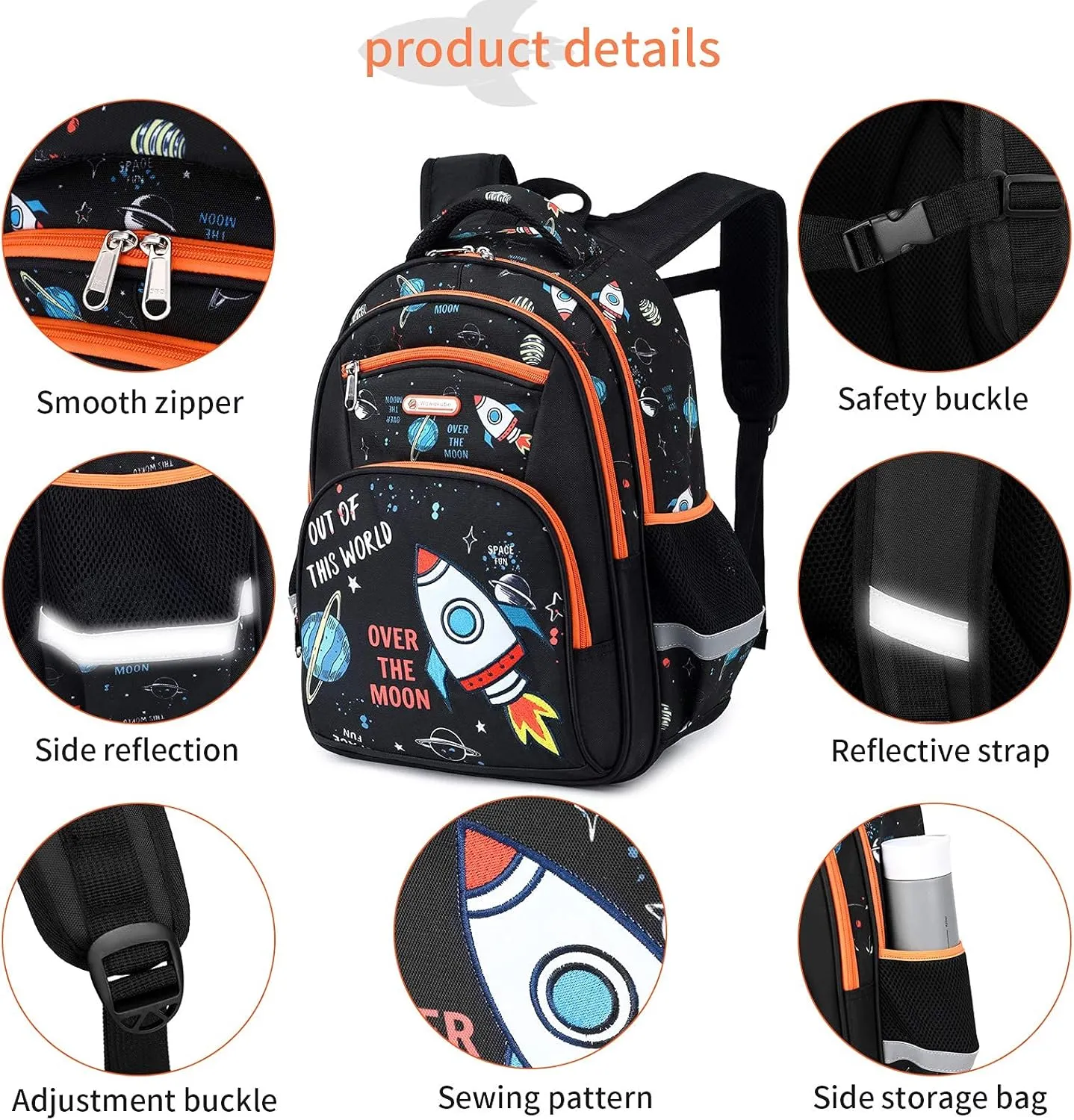 Kids Backpack for Girls Preschool Elementary Kindergarten School Bag 15.6″ Multifunctional Cute Large Capacity
