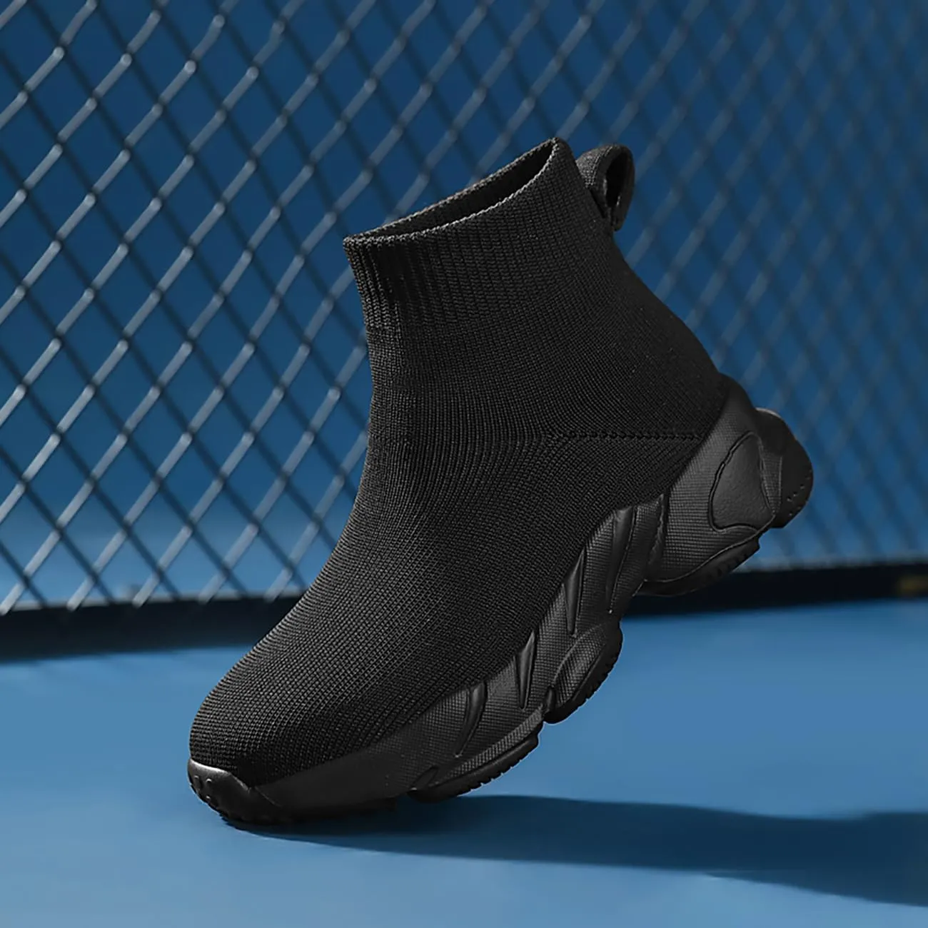 Kids Casual Sneakers Boys Knit Socks Shoes Girls Slip On Non-Slip Breathable Spring Autumn Outdoor Walking Shoes