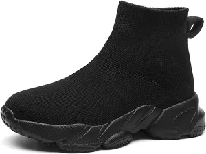 Kids Casual Sneakers Boys Knit Socks Shoes Girls Slip On Non-Slip Breathable Spring Autumn Outdoor Walking Shoes