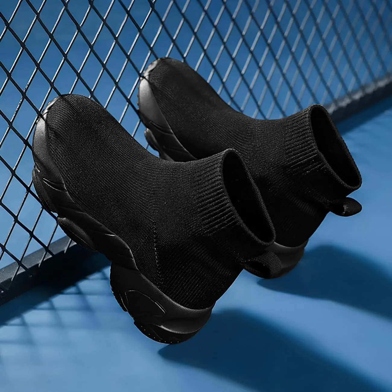 Kids Casual Sneakers Boys Knit Socks Shoes Girls Slip On Non-Slip Breathable Spring Autumn Outdoor Walking Shoes
