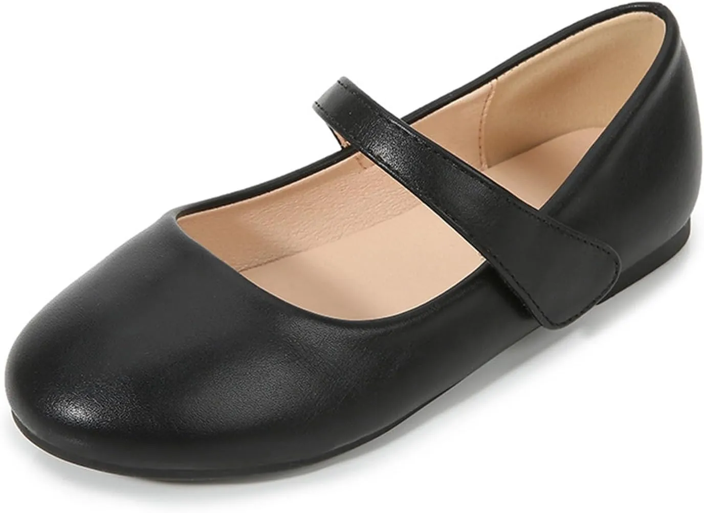 Kids Girl Black Mary Jane Shoes Ballet Dress Shoe Teen Wedding Casual Walking Slip-On Shoes