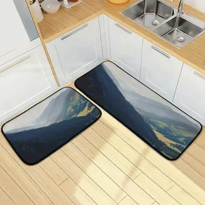 Kitchen Rug Mat Peaks and Valleys Non-Slip Absorbent Runner Rug for Kitchen Floor,Entryway,Hallway,Laundry,Bathroom and Bedroom