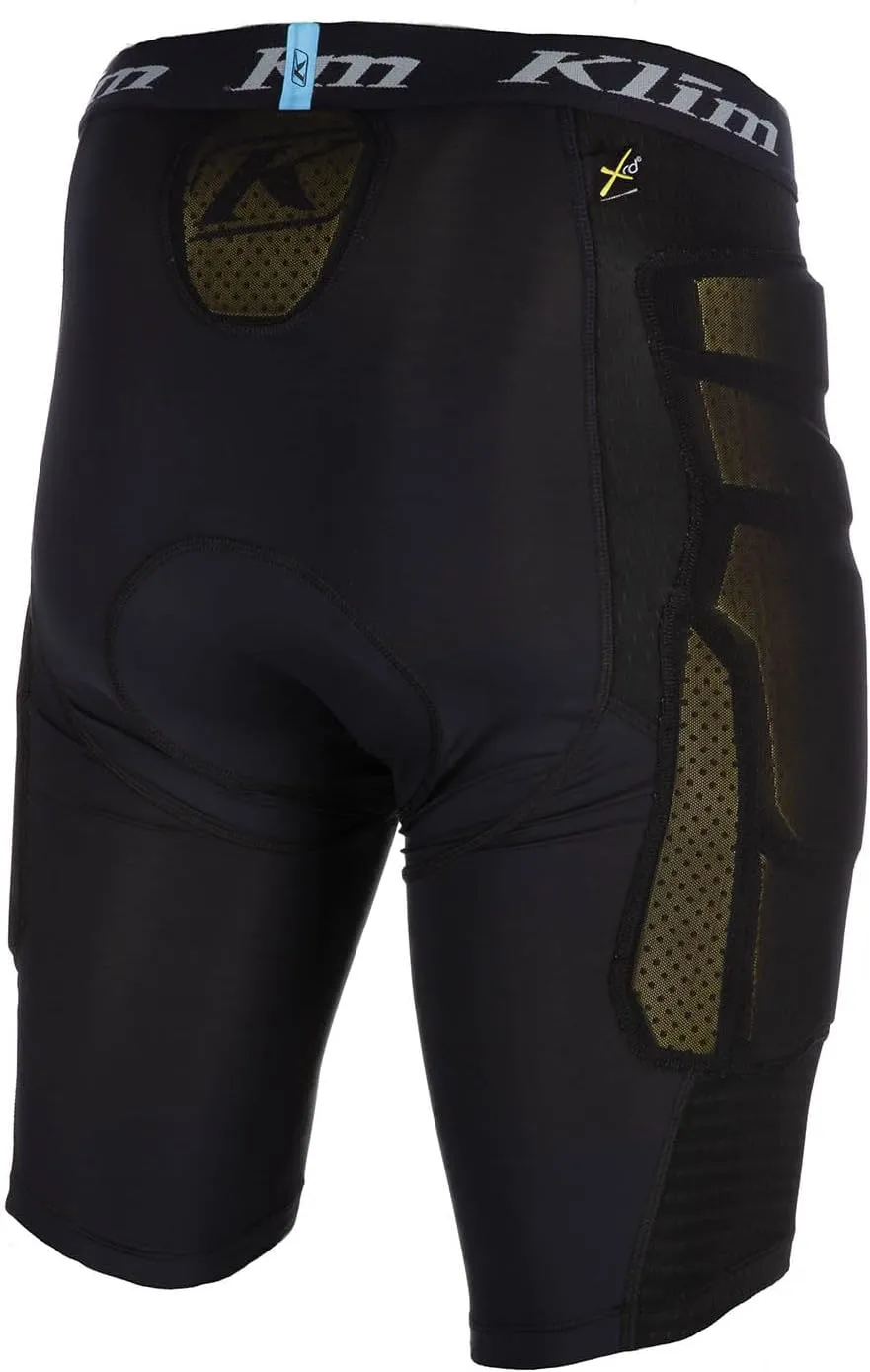 KLIM Men's Tactical Short Motorcycle Padded Compression Baselayer - Size Large - Black