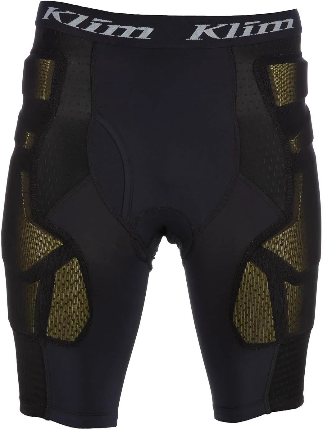 KLIM Men's Tactical Short Motorcycle Padded Compression Baselayer - Size Large - Black