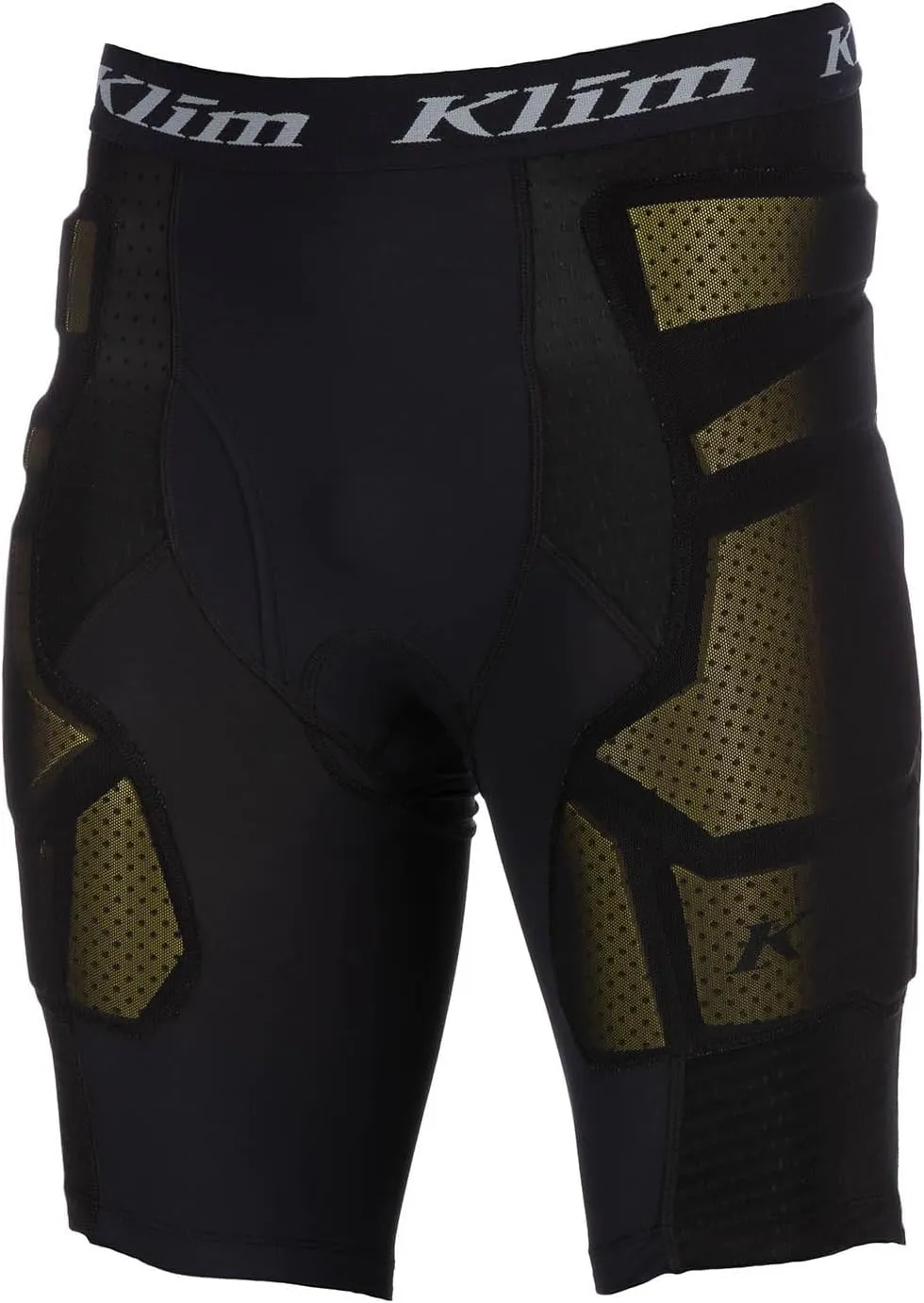KLIM Men's Tactical Short Motorcycle Padded Compression Baselayer - Size Large - Black
