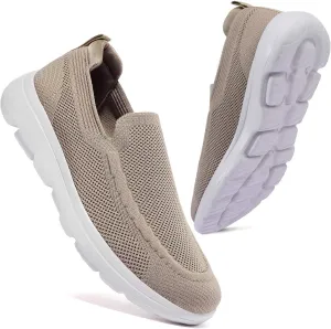 konhill Men's Walking Shoes Slip on Loafers- Mesh Casual Tennis Sneaker Breathable Shoes