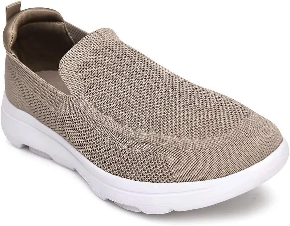 konhill Men's Walking Shoes Slip on Loafers- Mesh Casual Tennis Sneaker Breathable Shoes