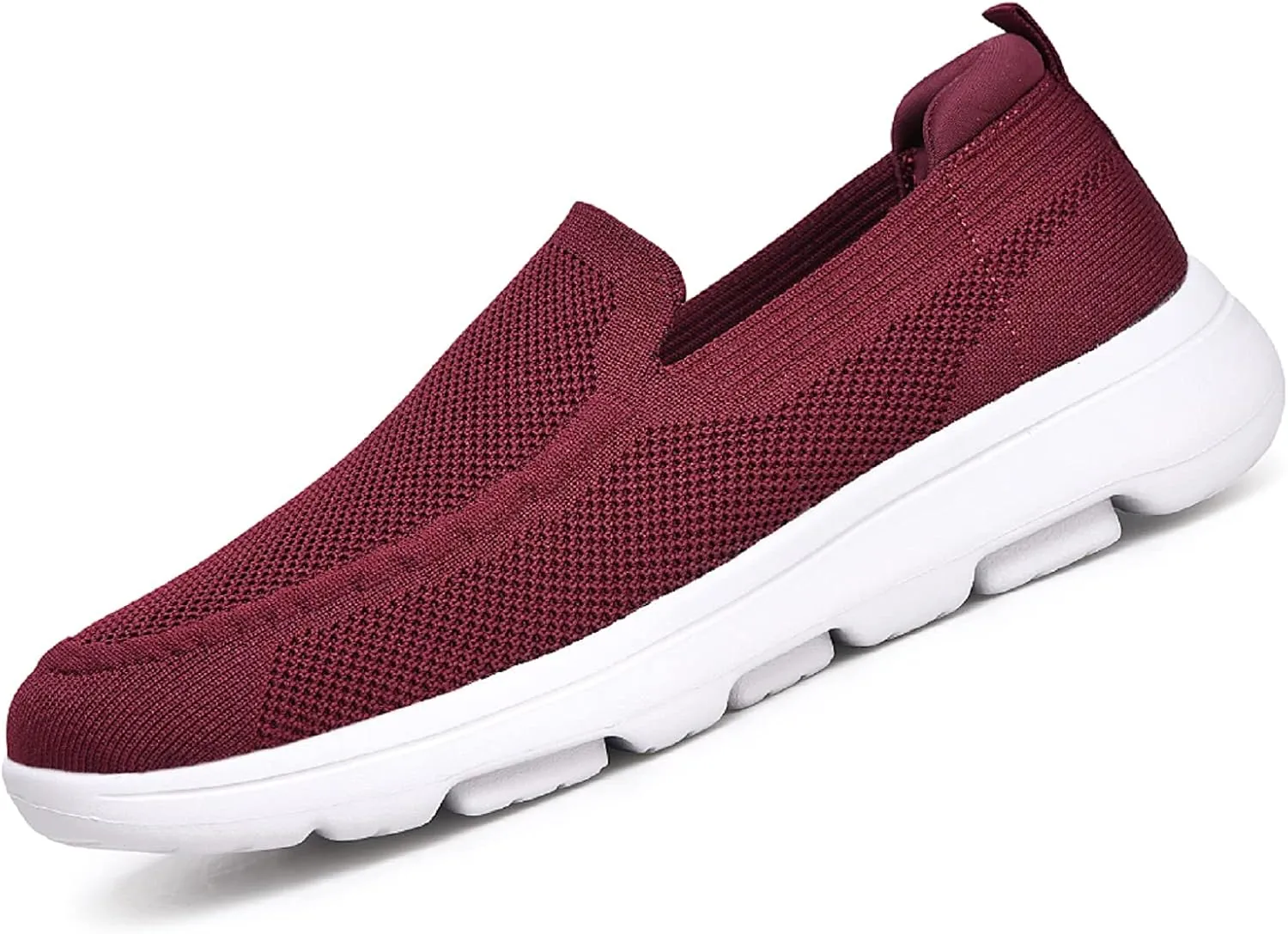 konhill Men's Walking Shoes Slip on Loafers- Mesh Casual Tennis Sneaker Breathable Shoes